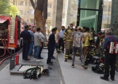 نجات 80 نفر از یک مجتمع تجاری در تهران