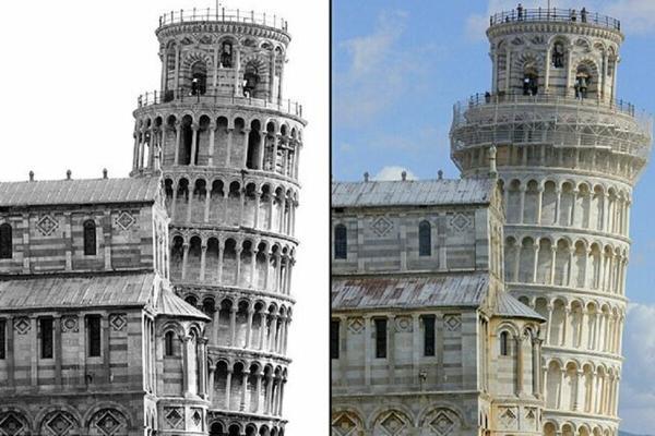 پژوهشی تازه: برج پیزا در حال صاف شدن است