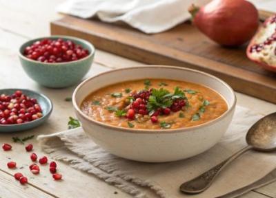 طرز تهیه سوپ انار خوشمزه و مجلسی